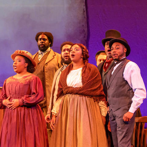 Performers in the opera Sanctuary Road