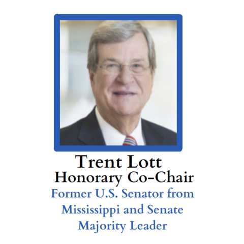 Tom Daschle (left) and Trent Lott (right) with text description below
