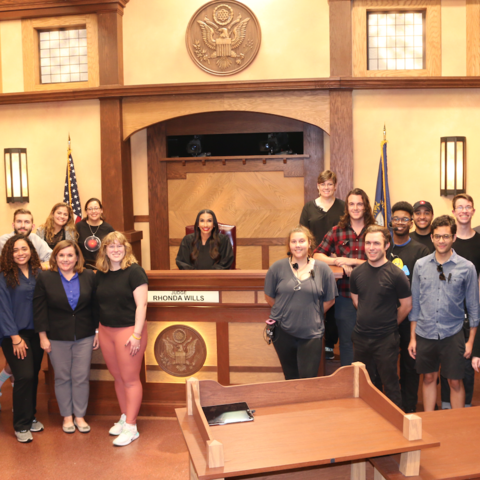CI students and alumni work with other UK alumni at Wrigley Media Group to produce “Relative Justice,” the first nationally syndicated television show taped in Kentucky.