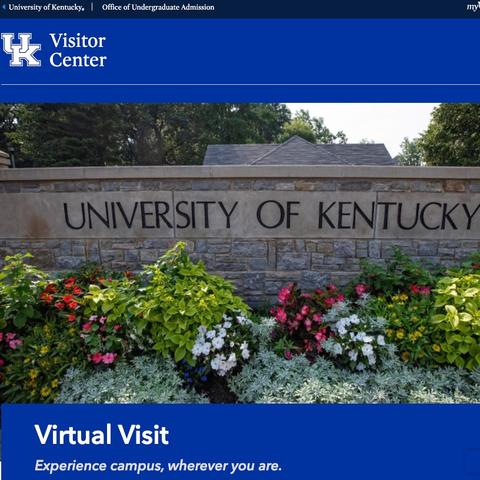 UK’s Office of Undergraduate Admission is bringing campus to you through a new virtual site.