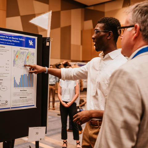 Every UK undergraduate engaged in faculty-mentored research, scholarly or creative inquiry is eligible to participate in the Showcase. Photo courtesy of Triple Threat Media.