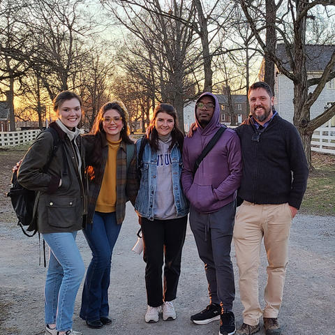 Photo of Graduate Students at Shaker Village