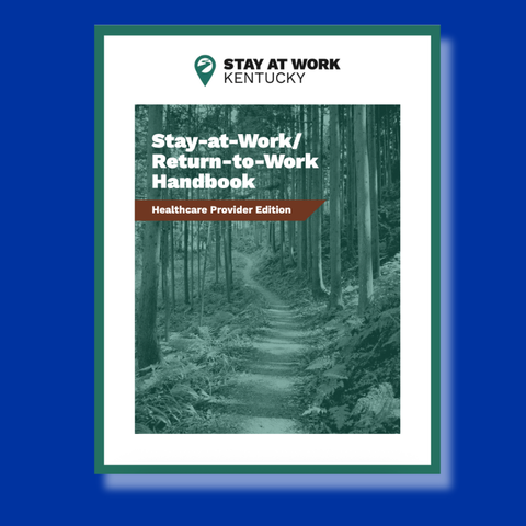 Cover of Stay at work handbook health care provider edition