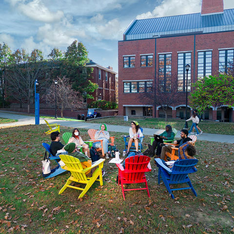 Photo of Study Circle on Campus