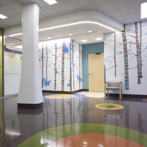The new child neurology clinic at Turfland was designed as a child-friendly space. 