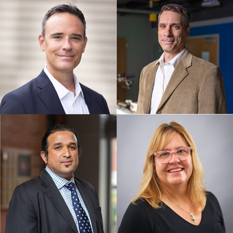 Collage of six professional headshots featuring University of Kentucky researchers involved in the U.S. Department of Energy’s GENESIS mission. The scientists represent multiple disciplines collaborating on research.