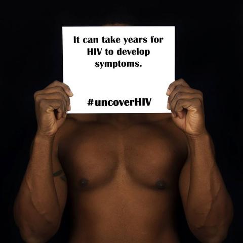 photo from "#UncoverHIV" exhibit
