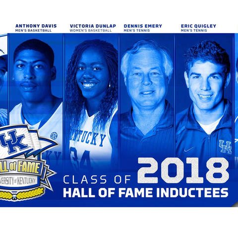 graphic of UK Athletics Hall of Fame inductees