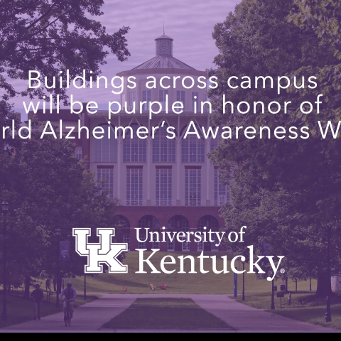 UK's campus will turn purple this week in honor of World Alzheimer's Awareness Month