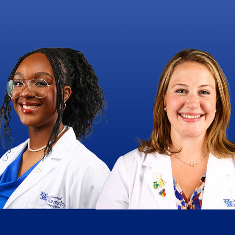 Chisom Iloegbunam (left) and Louise Scharff (right) were chosen for the fourth cohort of the White Coats for Black Lives fellowships. Carter Skaggs | UK Photo