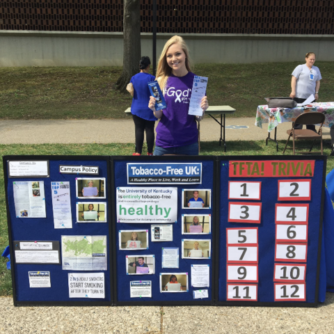 Tobacco-Free Ambassador educates students on the hazards of smoking