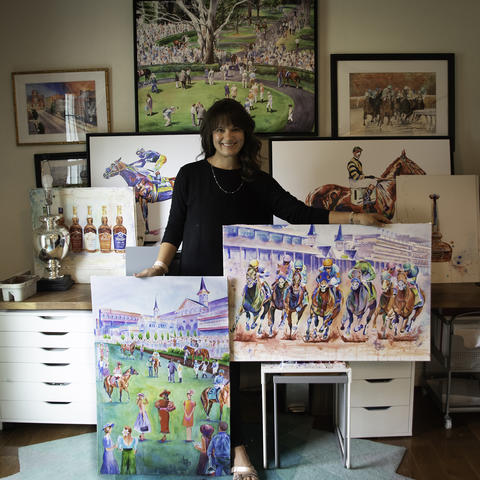 Aimee Griffith, a 2006 ISC graduate, was recently named the official artist of the 148th Kentucky Derby and Kentucky Oaks