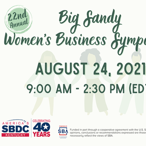 Big Sandy Women's Business Symposium virtual flyer