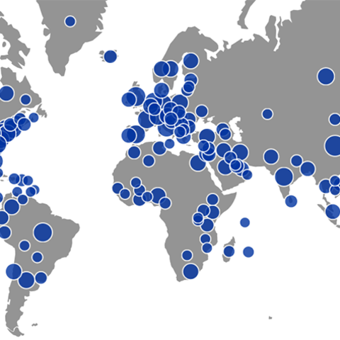 Map from Scholars@UK. 