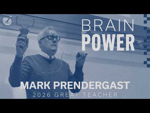 Thumbnail of video for 2026 ‘Great Teacher’ Mark Prendergast puts critical thinking at center of learning 