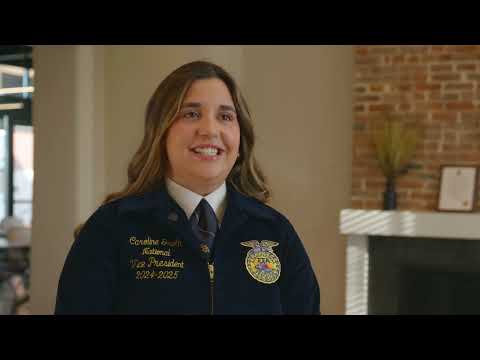 Thumbnail of video for UK student is ‘1 in a million’ as she begins journey as National FFA officer